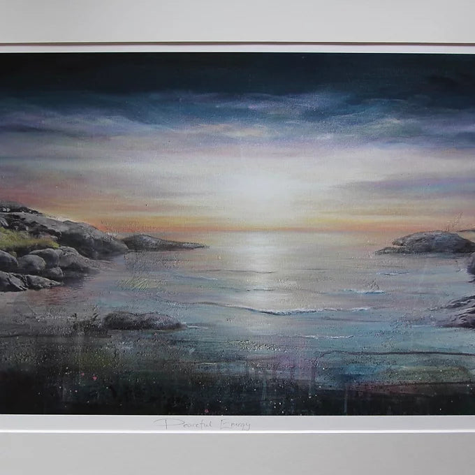 Giclèetrykk: "Peaceful Energy", str. 36x88 cm
