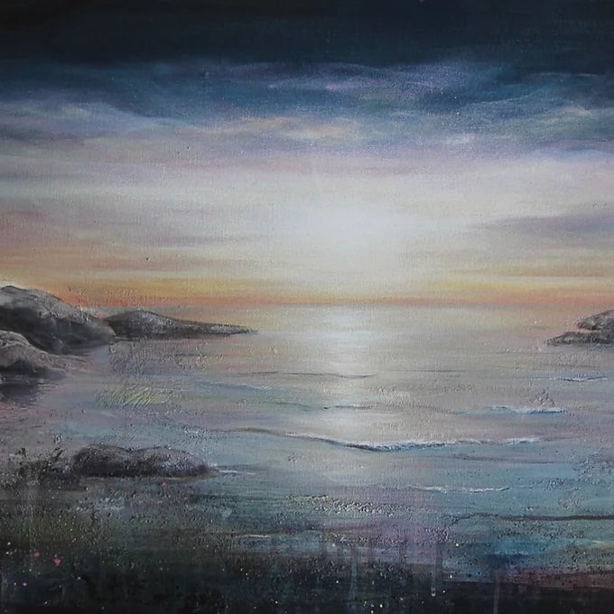 Giclèetrykk: "Peaceful Energy", str. 36x88 cm