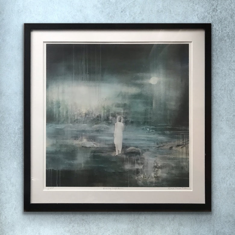 Ferdiginnrammet. "Guiding Light", str: 57x57 cm