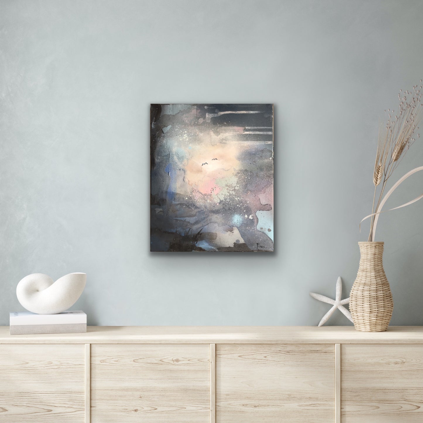 Originalmaleri: "Restful View", 40x50 cm