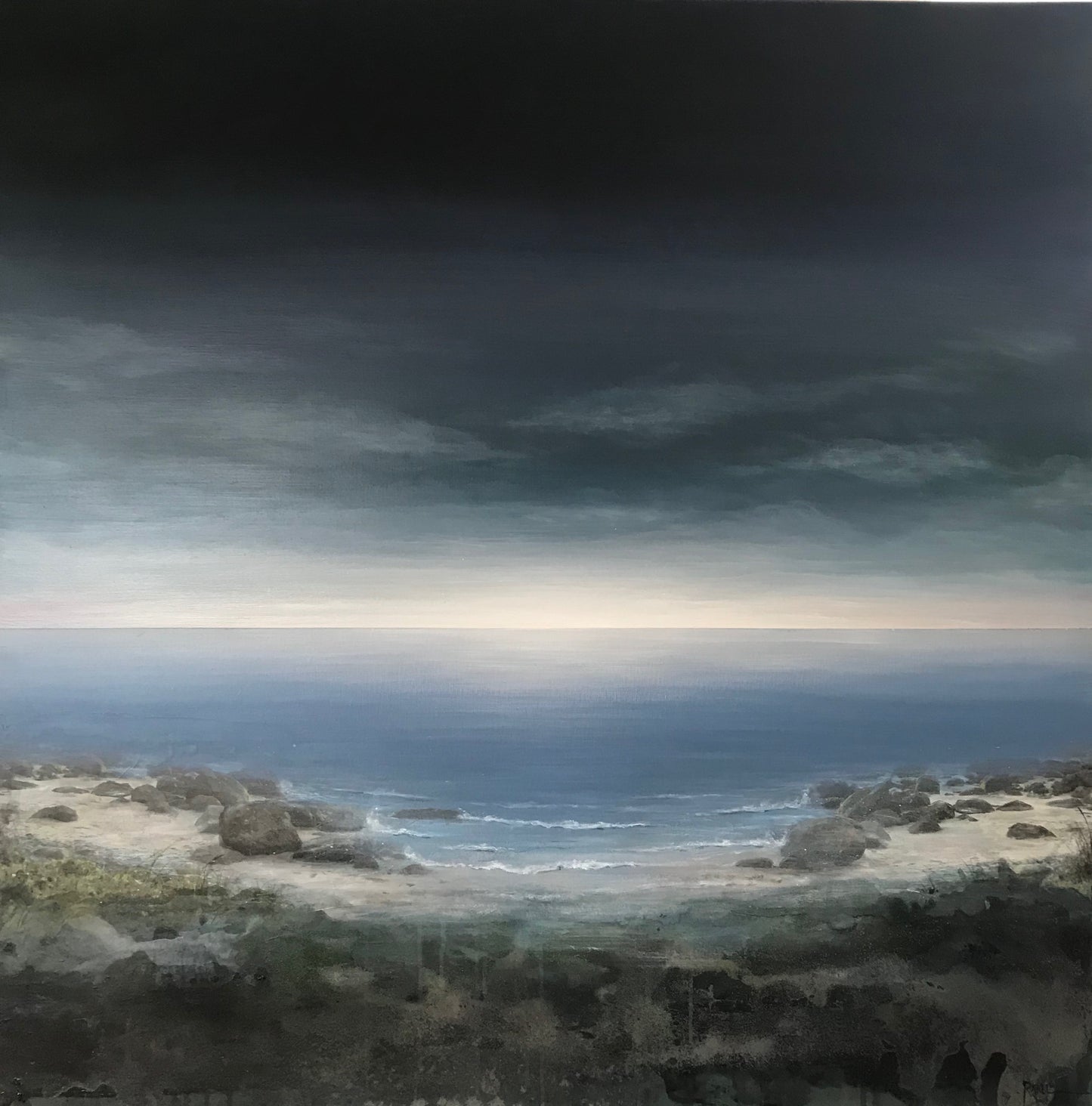Originalmaleri: "Silence & Mystique" str. 120x120 cm