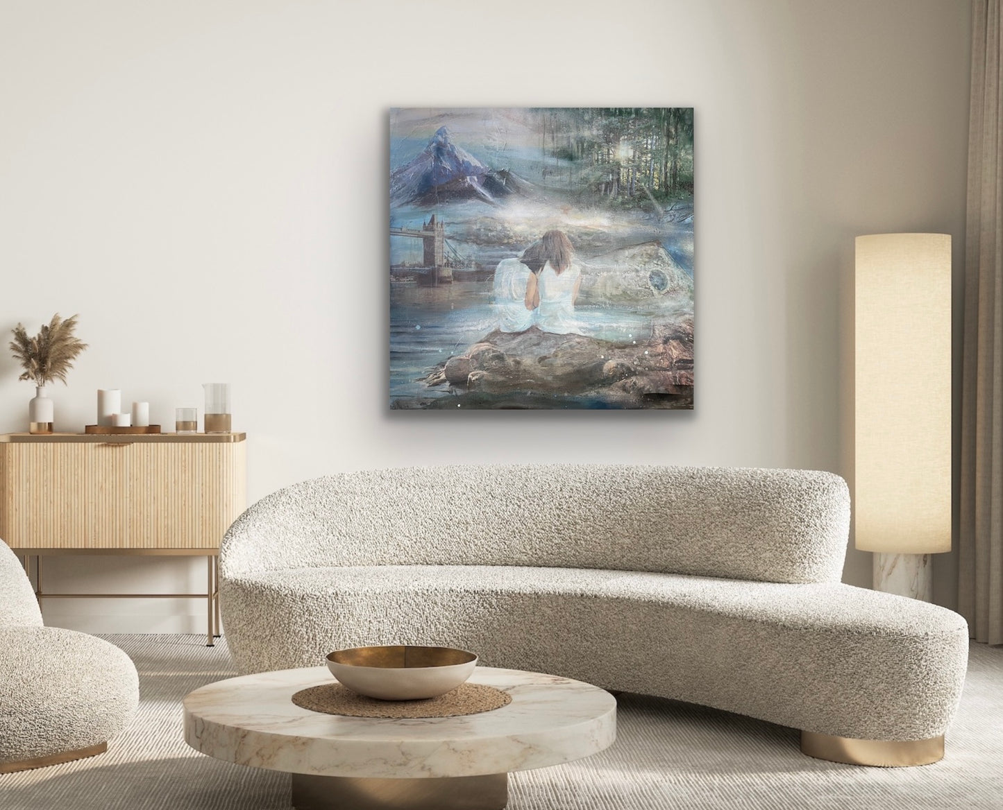 "Nature's Pulse of Friendship & Heartbeat Adventures", str. 100x100 cm