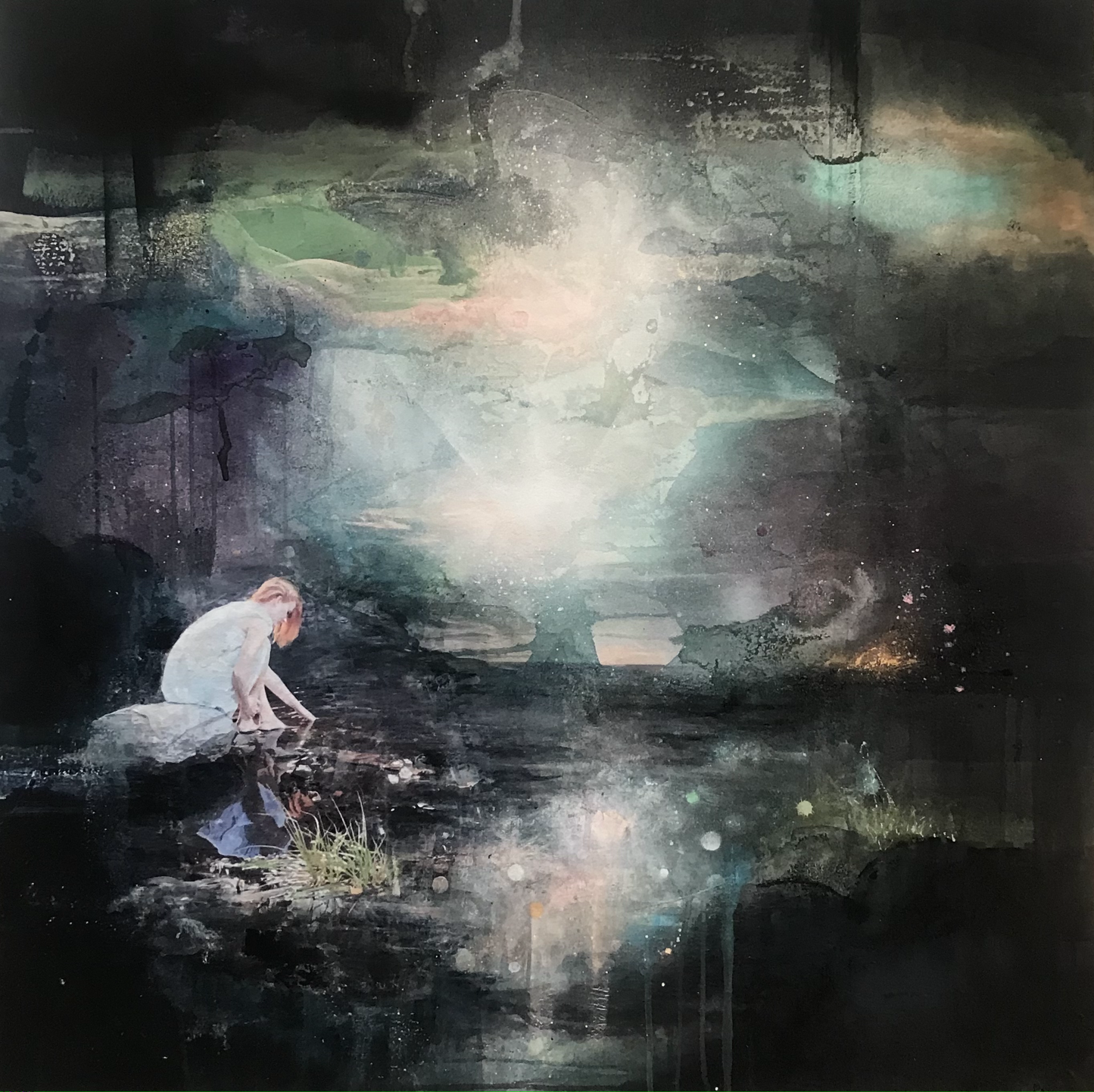 Giclèetrykk: Northern Light 58x58 cm