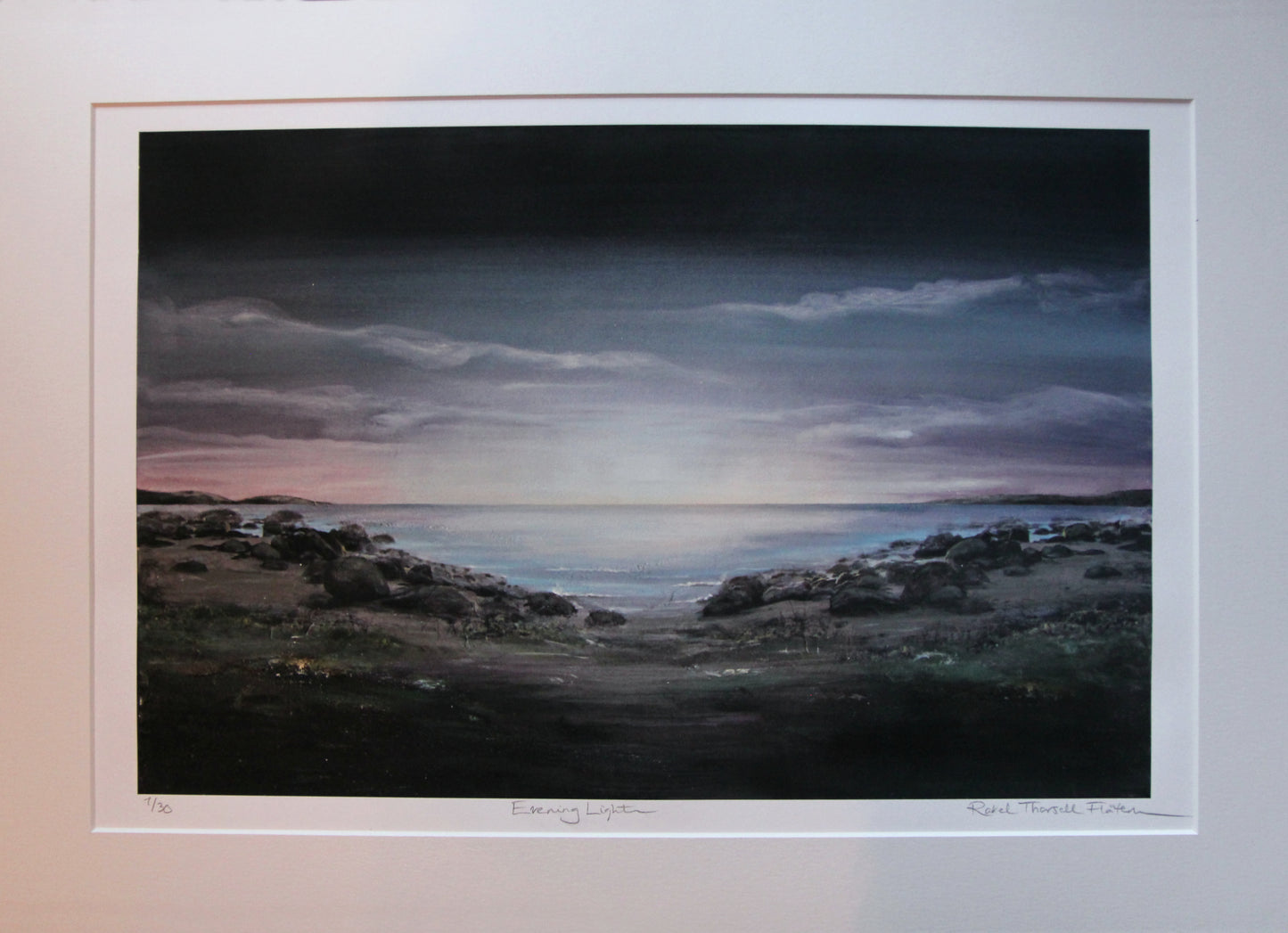 Giclèetrykk: "Evening Light of Peace", 55x35 cm