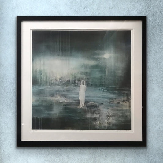 Ferdiginnrammet. "Guiding Light", str: 57x57 cm